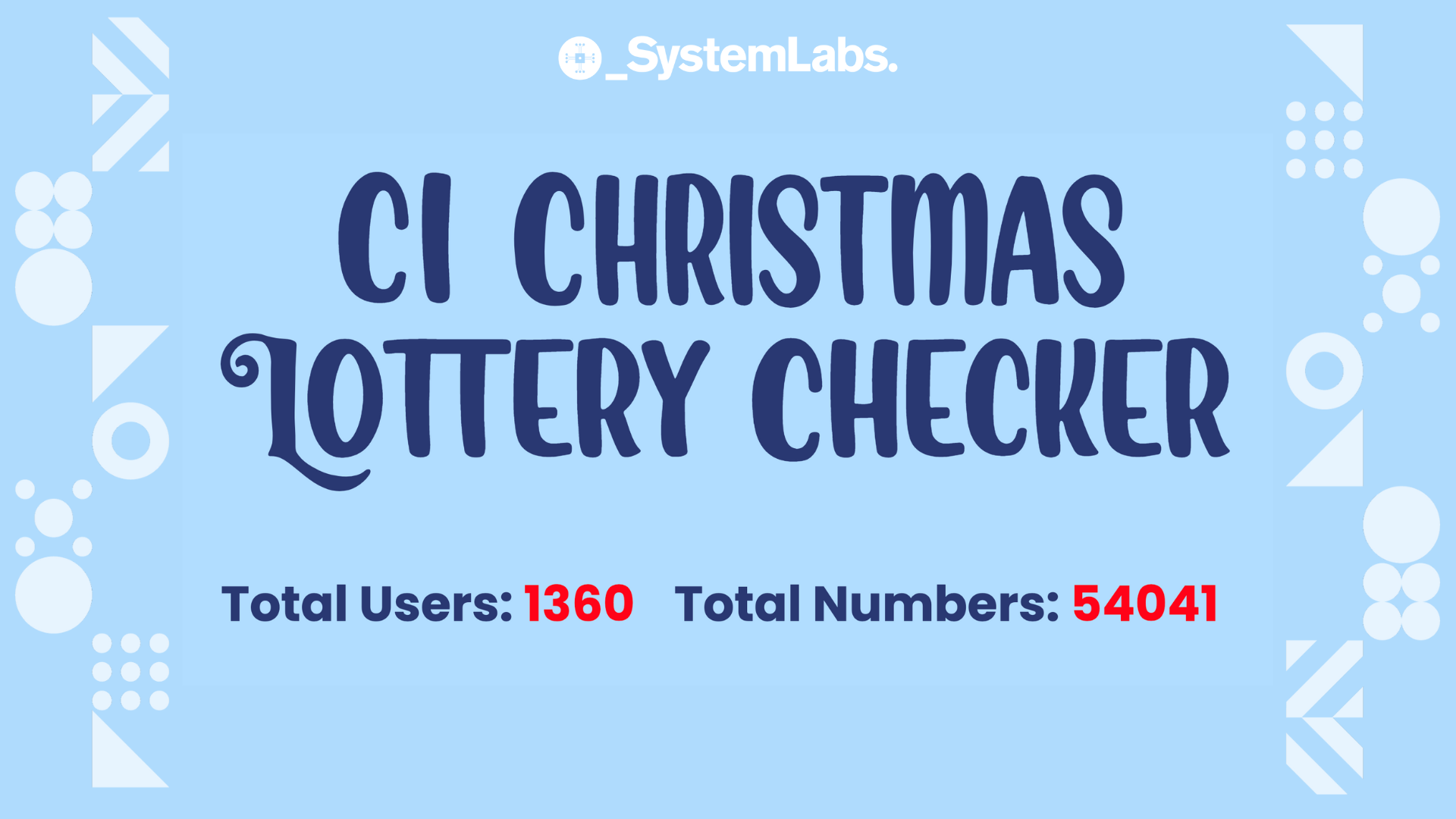 SystemLabs’ CI Island Lottery Checker Web App Used to Check Over 50,000 Numbers